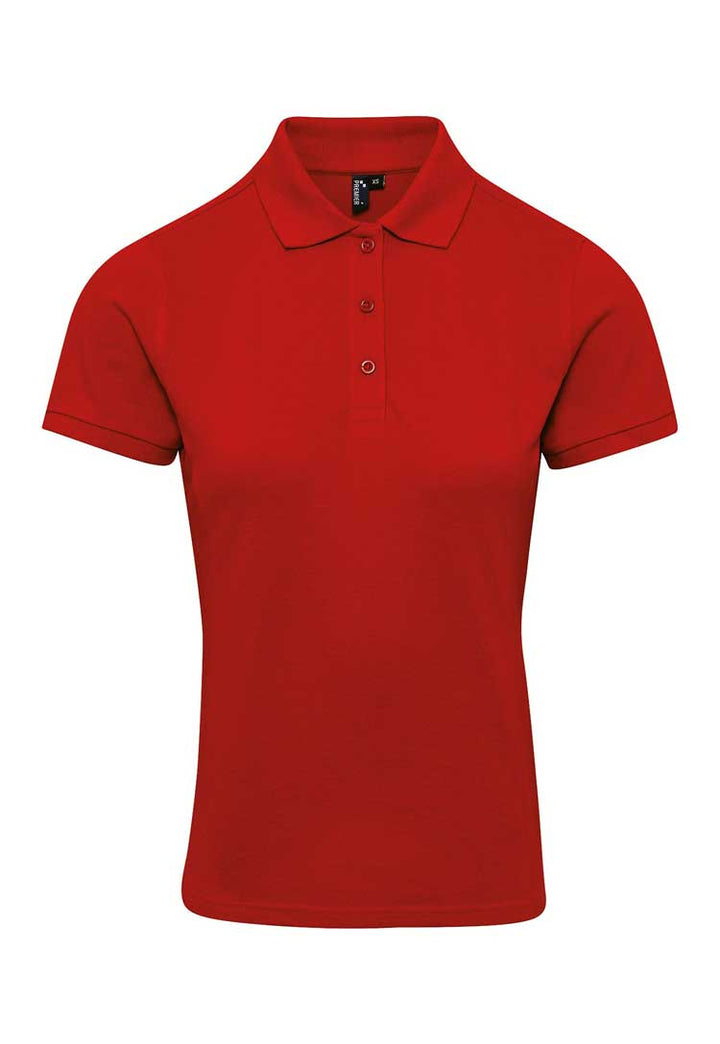 Women's Coolchecker® Plus Piqué Polo PR632 red