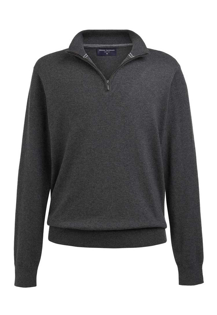 Copenhagen Marino Wool 1/4 Zip Jumper 4567 charcoal