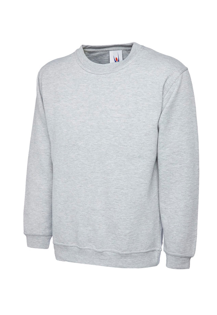 Ladies Deluxe Crew Neck Sweatshirt UC511 in Heather Grey