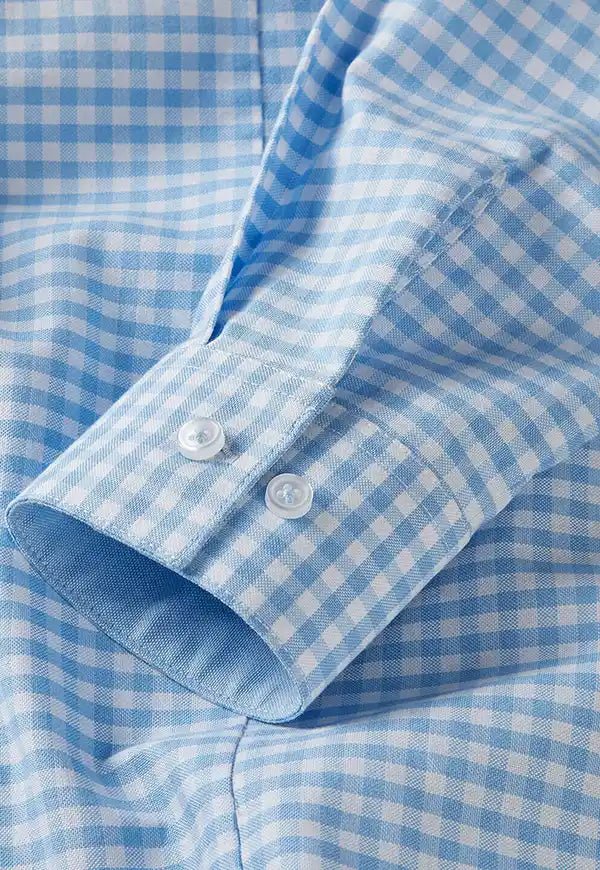 Elsa Checked Long Sleeve Blouse - The Work Uniform Company