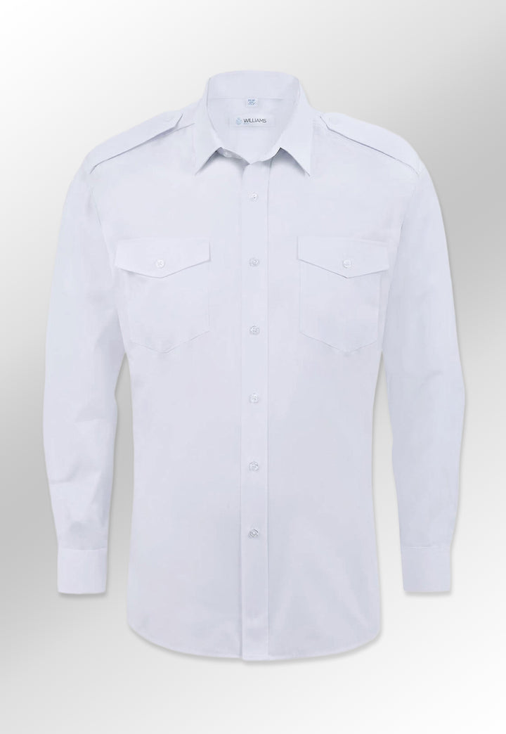 Men's Classic Long Sleeve Pilot Shirt - The Work Uniform Company