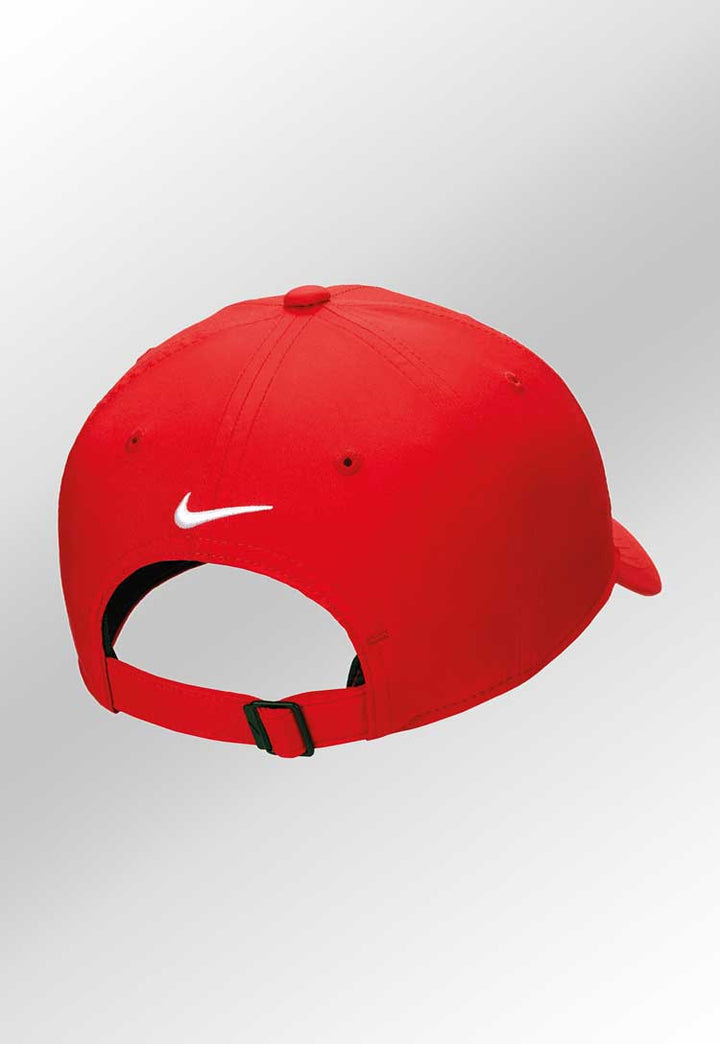 Nike Dri-FIT Club Cap CB Custom NK393 in red rear view 