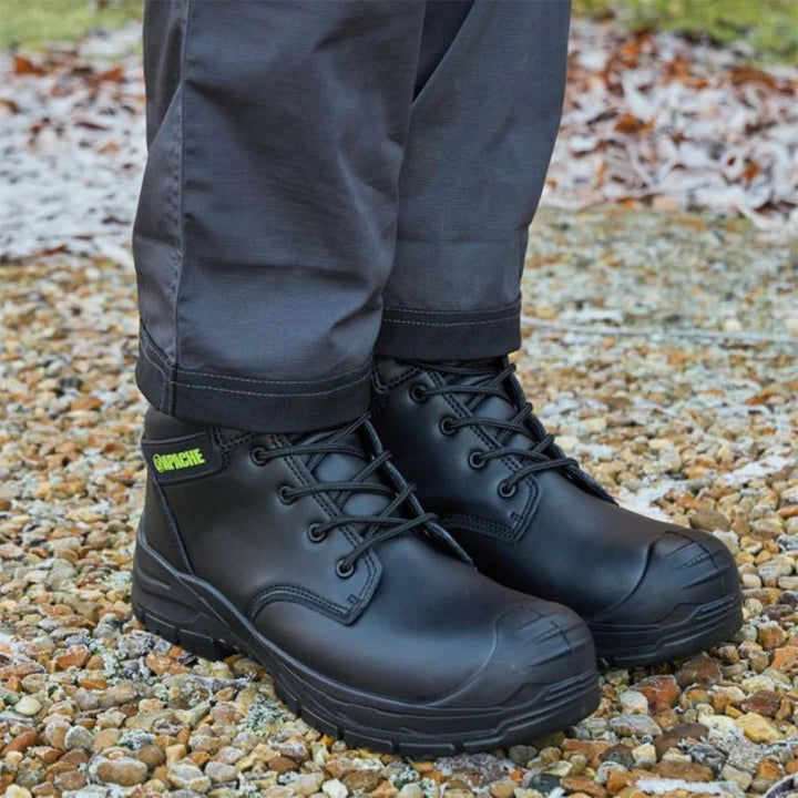 Edmonton Recycled Leather Safety Boot - The Work Uniform Company