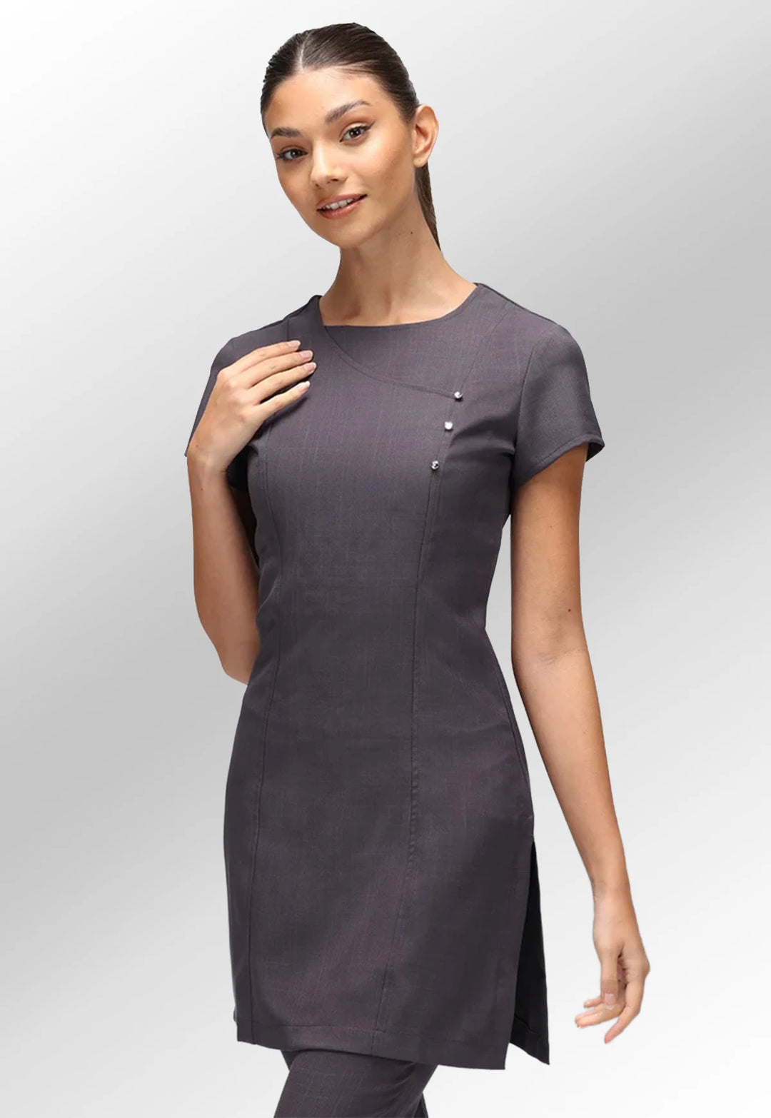 Eliza Longer Length Tunic - The Work Uniform Company