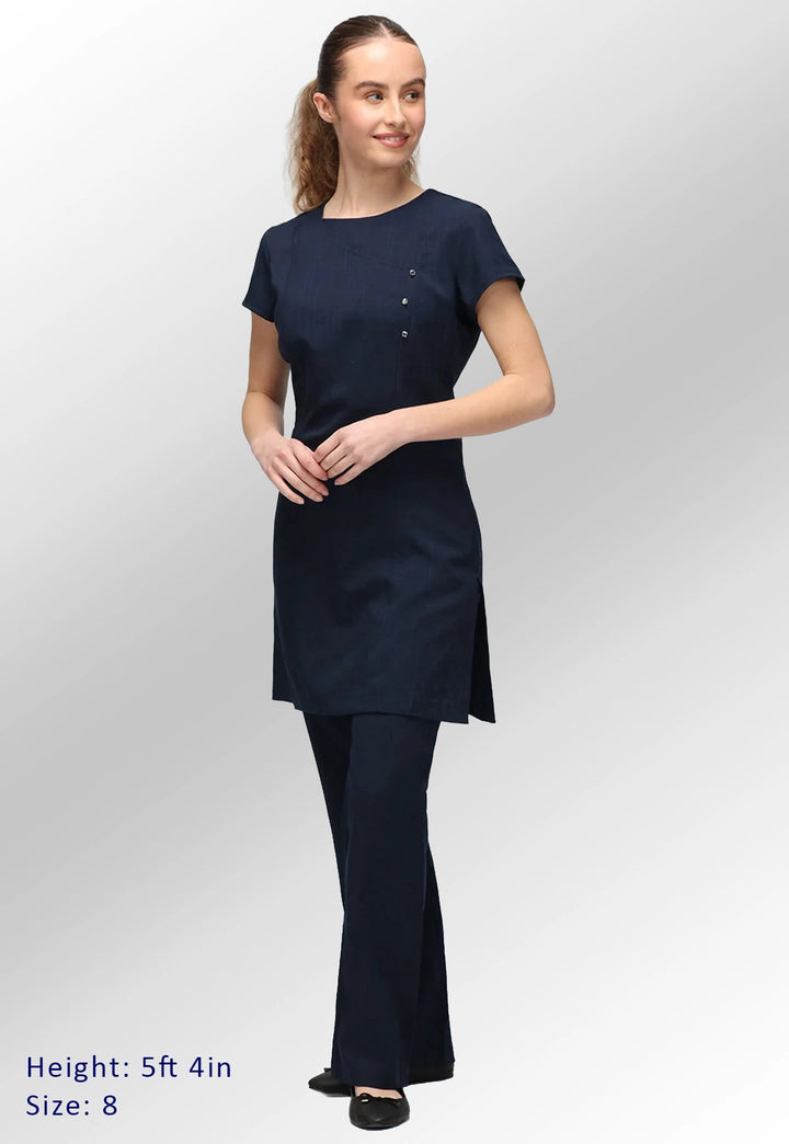 Eliza Longer Length Tunic - The Work Uniform Company