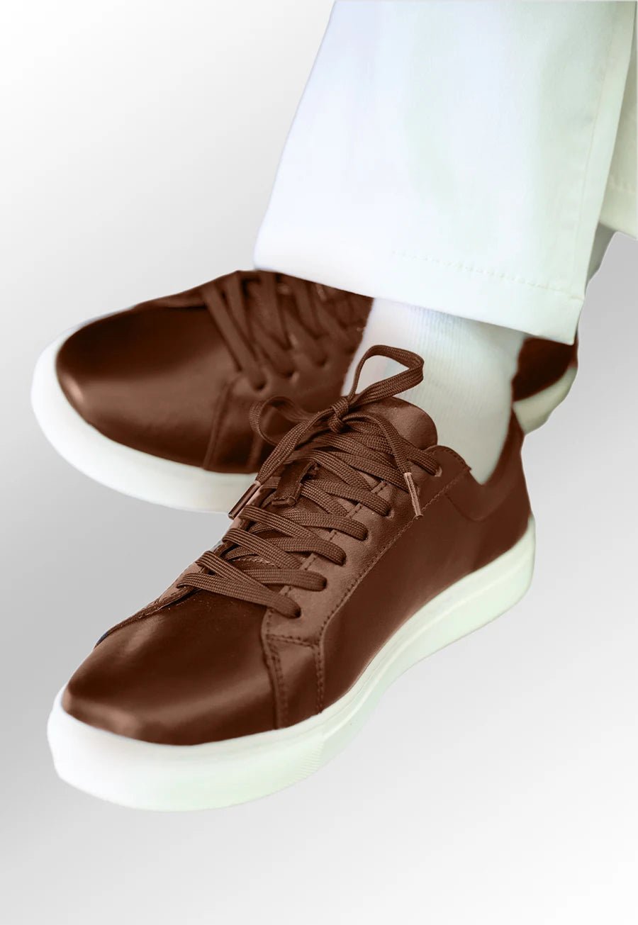 Elsa Women's Trainers (Brown) - The Work Uniform Company