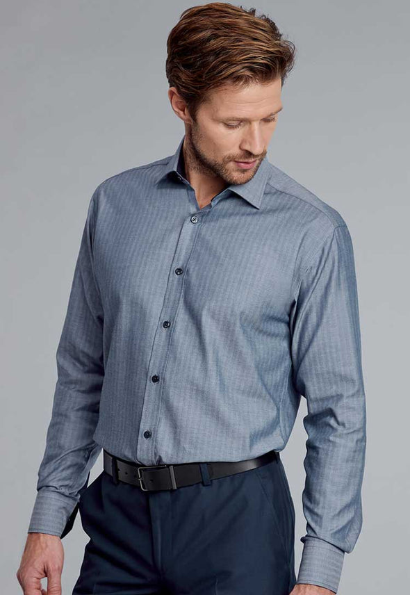 Ennis Houndstooth Tailored Fit Shirt