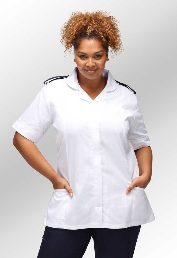 Women's Healthcare Tunic with Epaulette Loops NCLTPSE