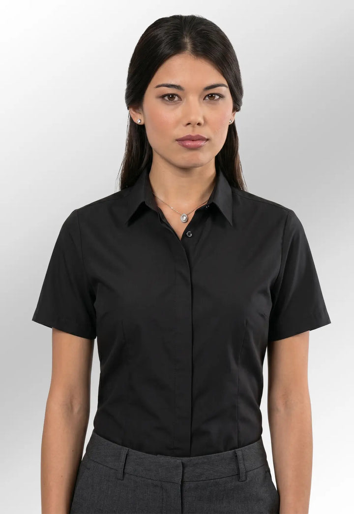 Erin Short Sleeve Blouse - The Work Uniform Company