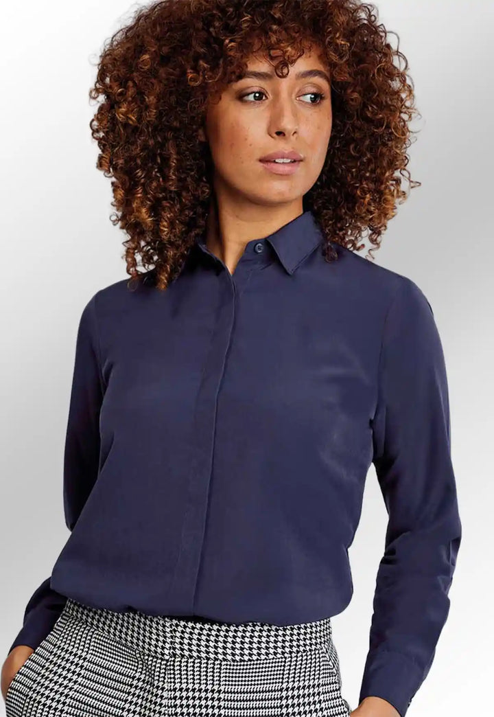 Erin Long Sleeve Blouse - The Work Uniform Company