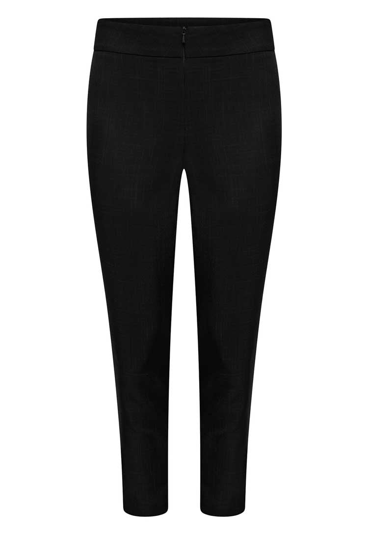 Etta Slim Leg Crop Salon Trouser in Black