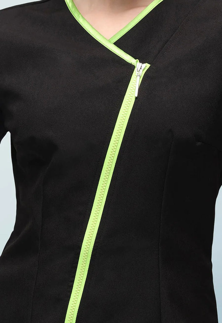 Eve Contrast Zip Tunic - The Work Uniform Company