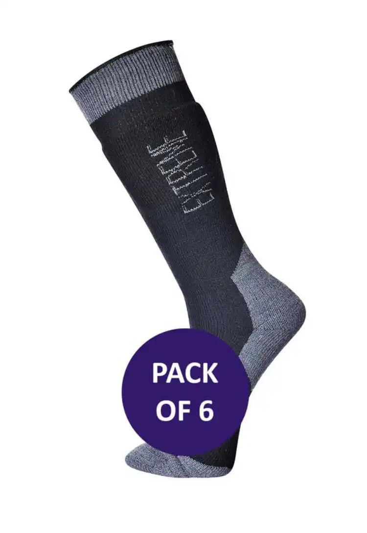 Extreme Cold Weather Sock SK18 in Black (x6 Pairs)
