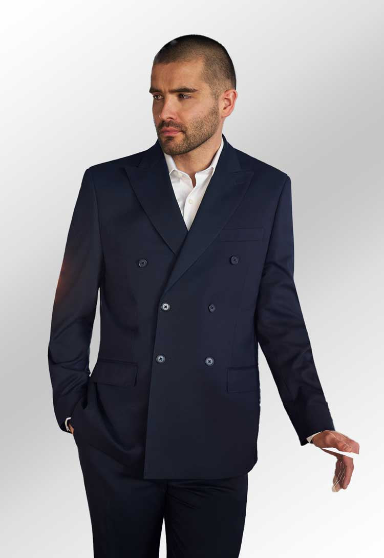Model wearing Ferdinand Double Breasted Jacket