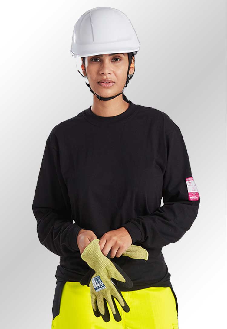 Flame Resistant Anti-Static Long Sleeve T Shirt FR11
