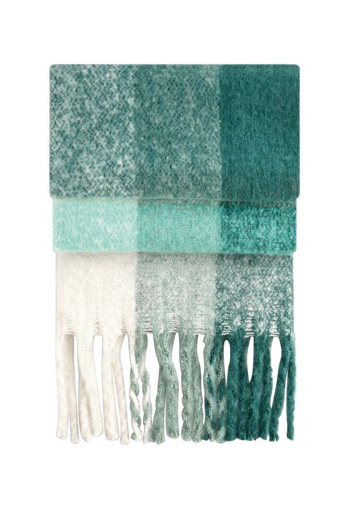 Fluffy Check Scarf - The Work Uniform Company