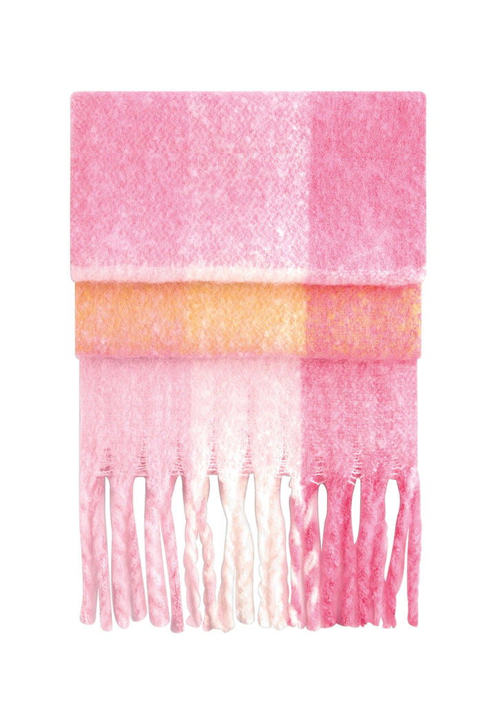 Fluffy Check Scarf - The Work Uniform Company