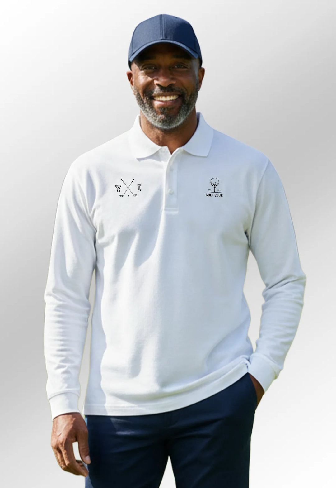 Frederick Premium Cotton Golf Club Polo with Initials - The Work Uniform Company