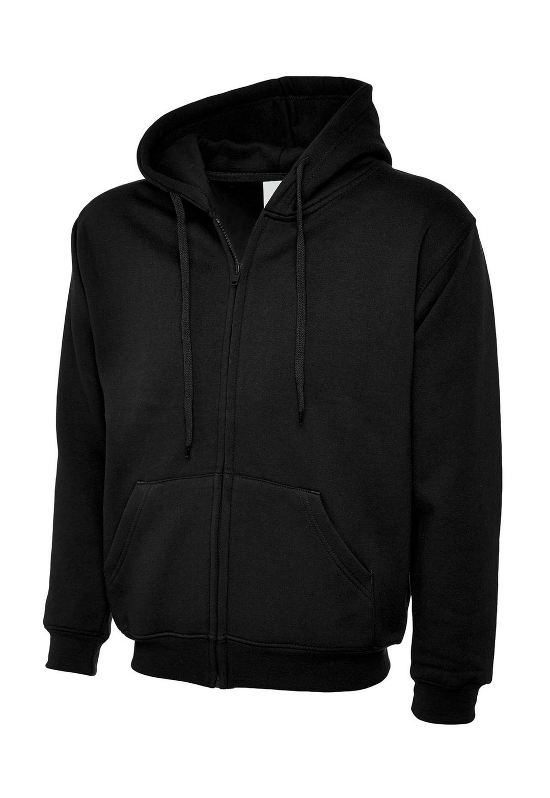 Classic Full Zip Hooded Sweatshirt UC504 in Black