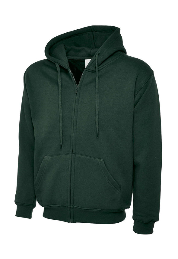 Classic Full Zip Hooded Sweatshirt UC504 - The Work Uniform Company