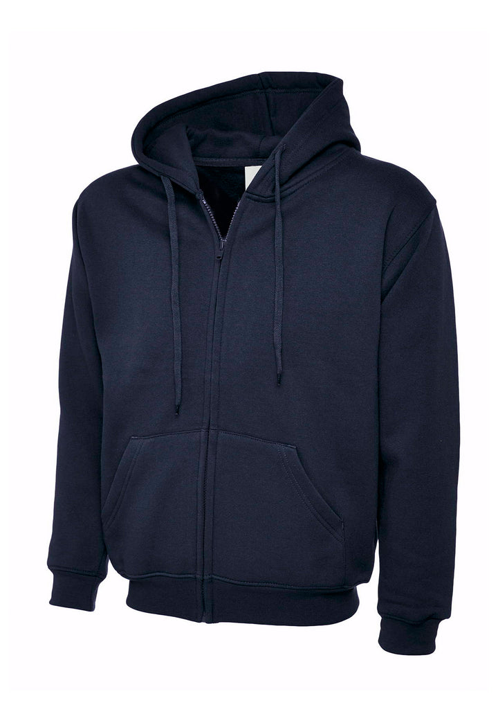 Classic Full Zip Hooded Sweatshirt UC504 in Navy