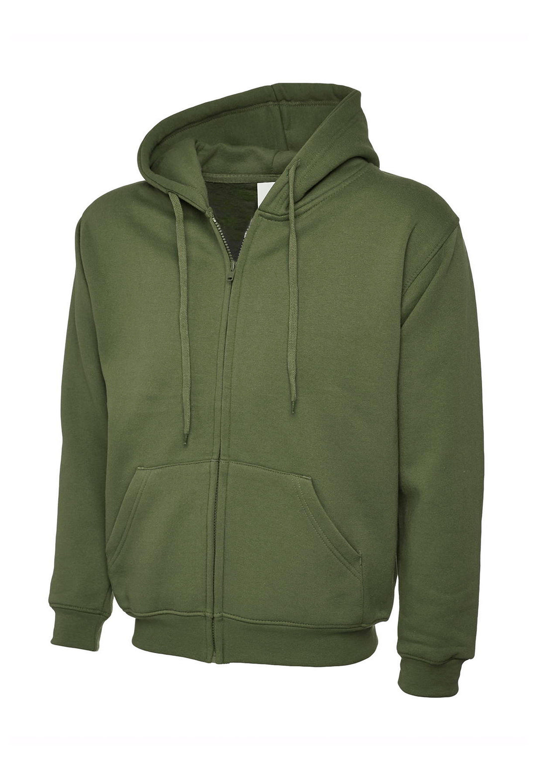 Classic Full Zip Hooded Sweatshirt UC504 in Olive