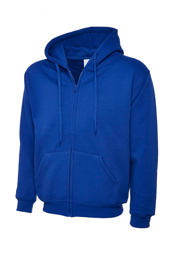 Classic Full Zip Hooded Sweatshirt UC504 in Royal Blue