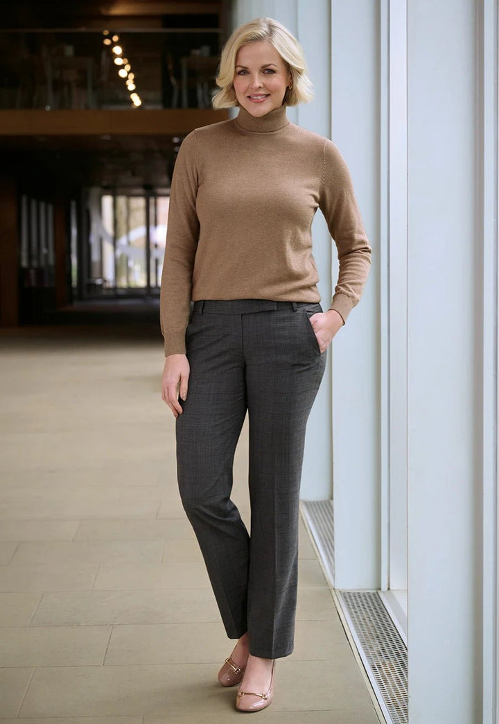 Genoa Tailored Leg Check Trousers - The Work Uniform Company