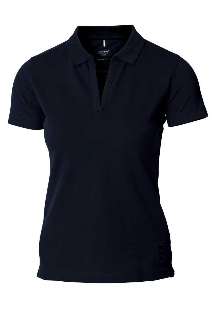 Women’s Harvard V Neck Stretch Deluxe Polo NB52F in Dark Navy