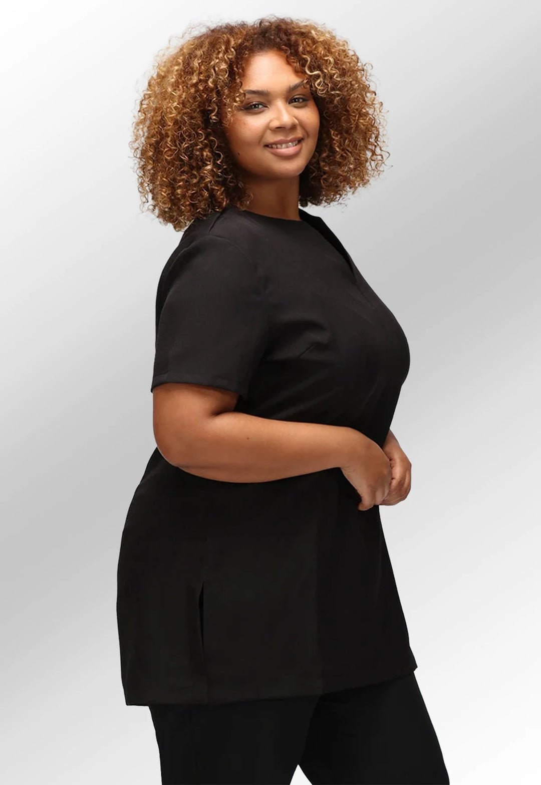 Hayley V Neck Tunic - The Work Uniform Company