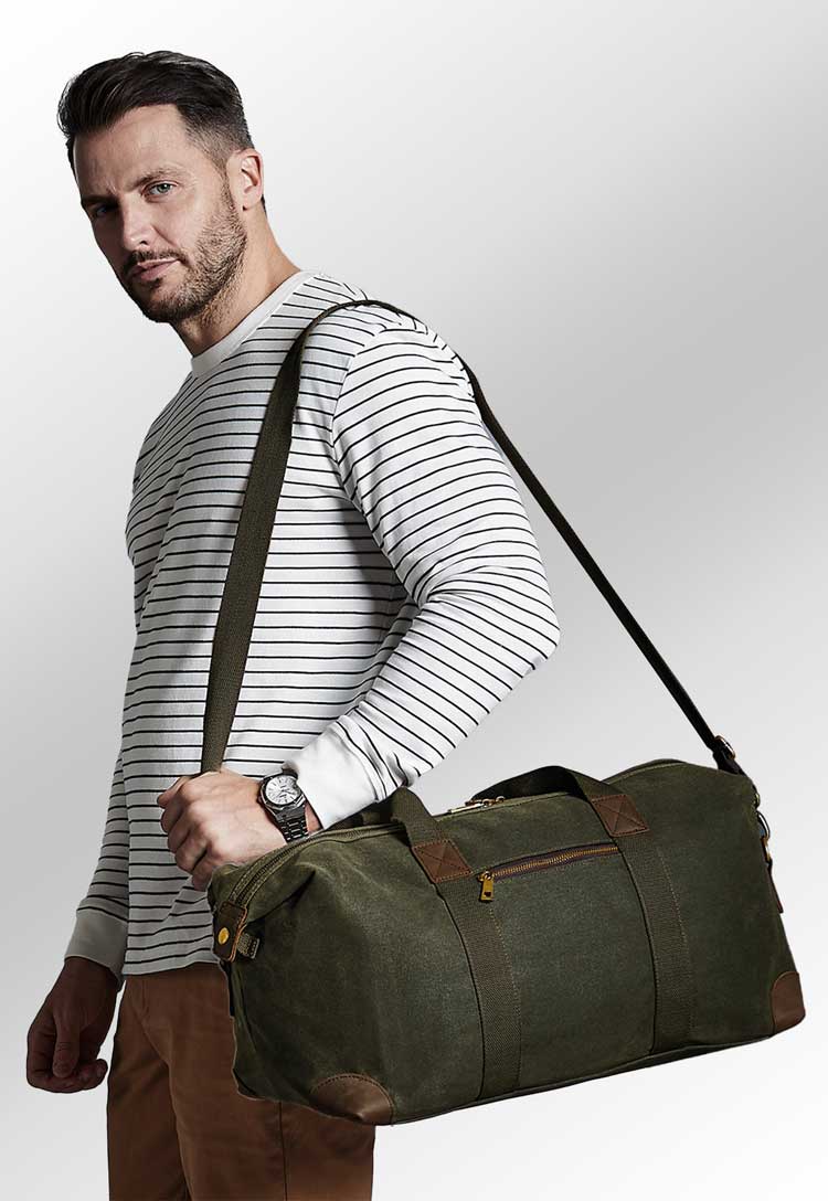 Heritage Waxed Canvas Holdall QD650