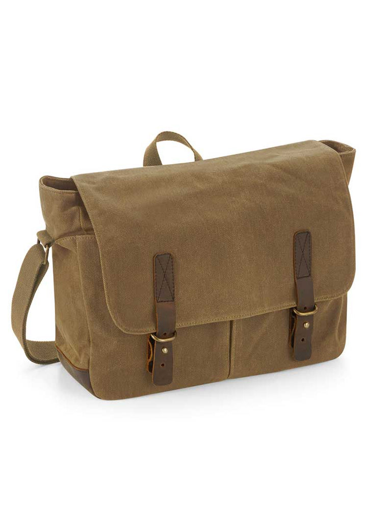 Heritage Waxed Canvas Messenger QD653