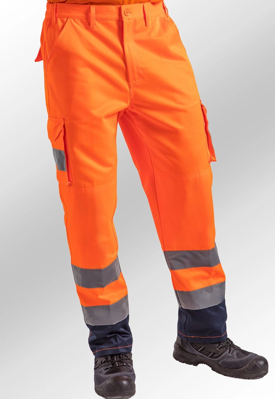 Unisex Hi Vis Cargo Trousers - The Work Uniform Company