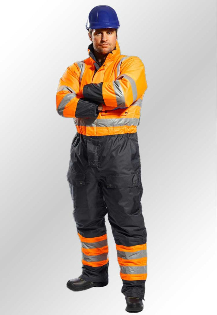 Hi Vis Contrast Winter Coverall S485