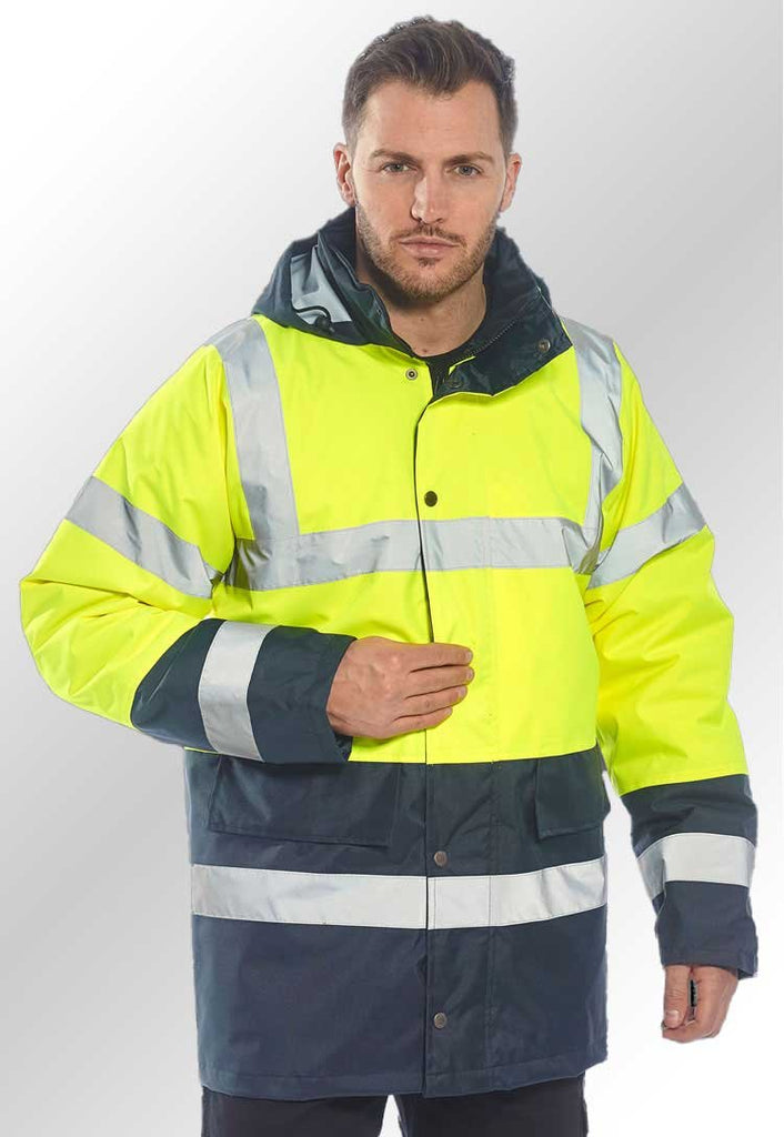 Hi Vis Contrast Traffic Jacket S466 – The Work Uniform Company