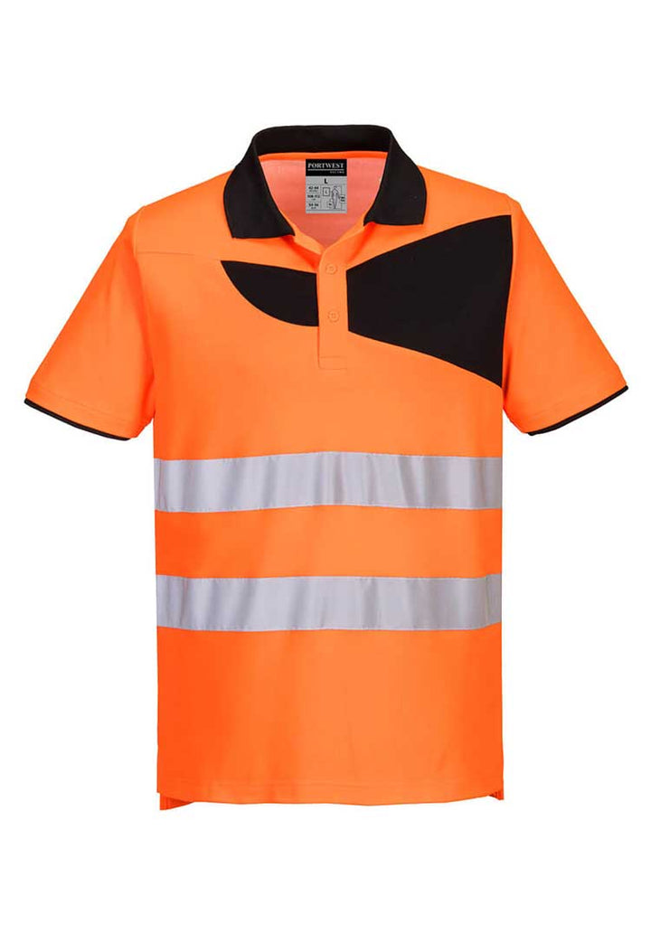 PW2 Hi-Vis Cotton Comfort Polo Shirt S/S PW212