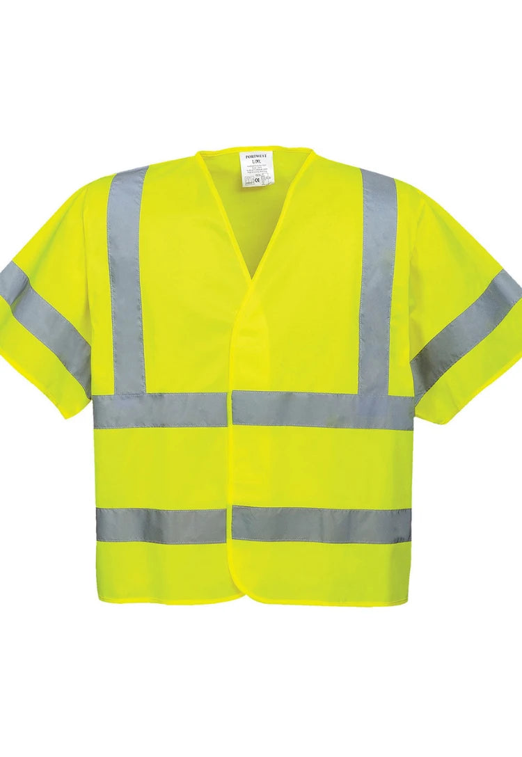 Hi Vis Short Sleeve Vest C471 in Yellow
