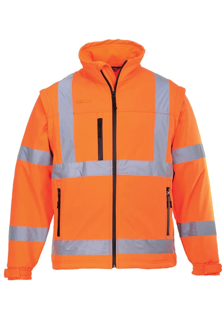 Hi Vis Softshell Jacket S428 in Orange