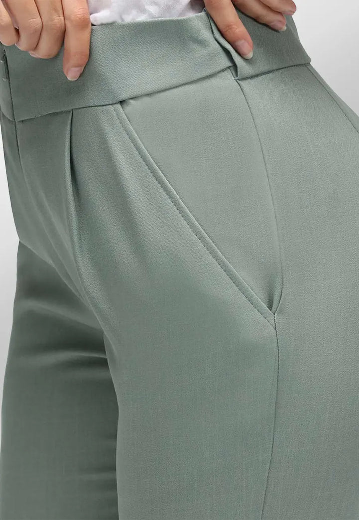 Ila Slim Leg Salon Trousers (Sage) - The Work Uniform Company