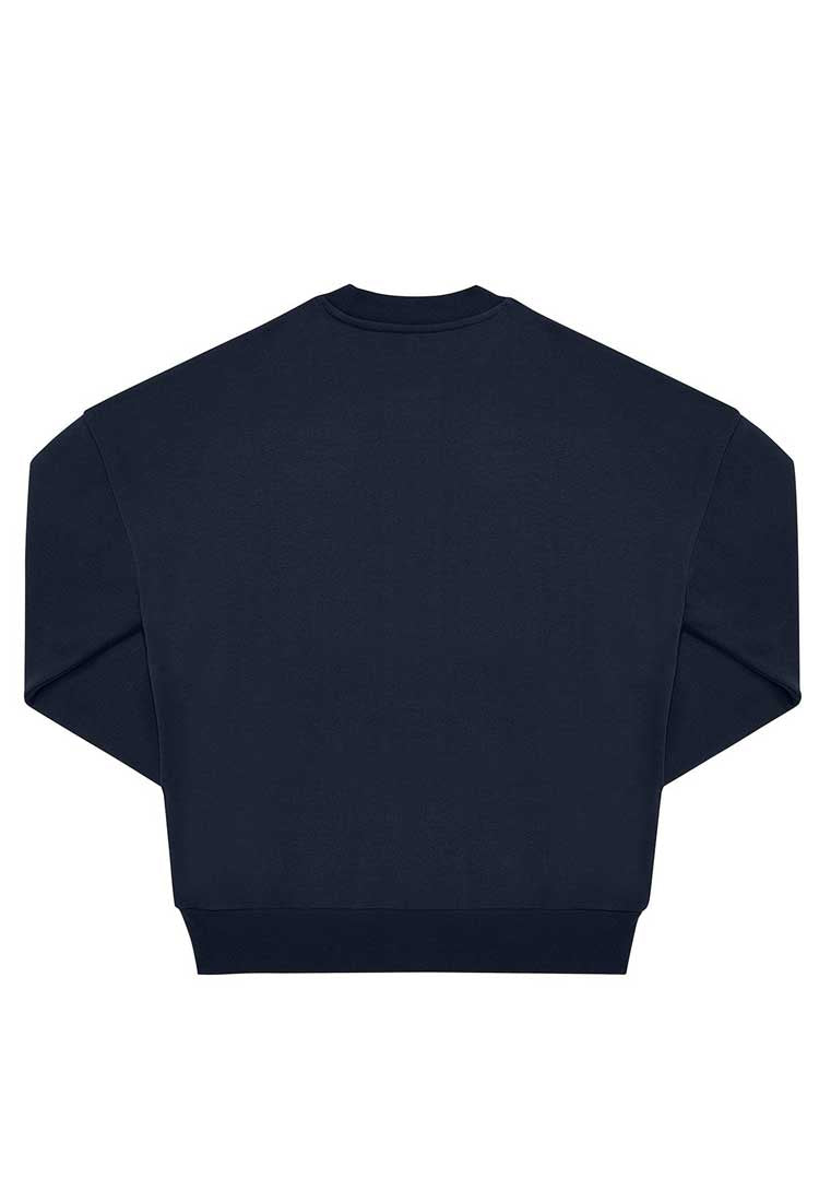 B&C Influence Crew Sweatshirt BA033 navy back view