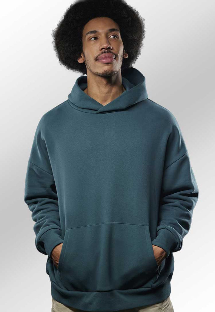 model wearing B&C Influence Hoodie 