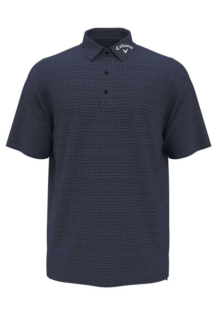 Classic Jacquard Golf Polo CW033 in caviar