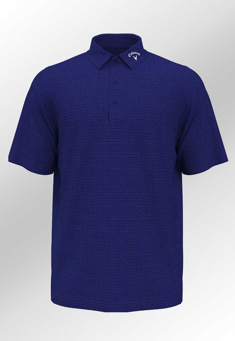 Classic Jacquard Golf Polo CW033 in navy