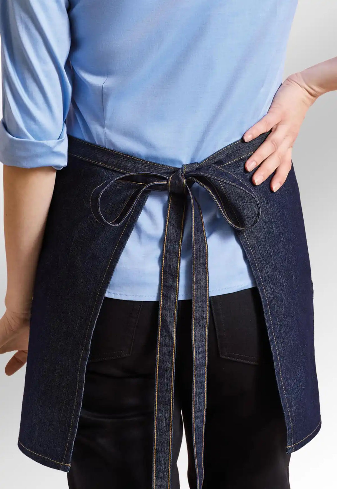 Jeans Stitch Denim Waist Apron - The Work Uniform Company