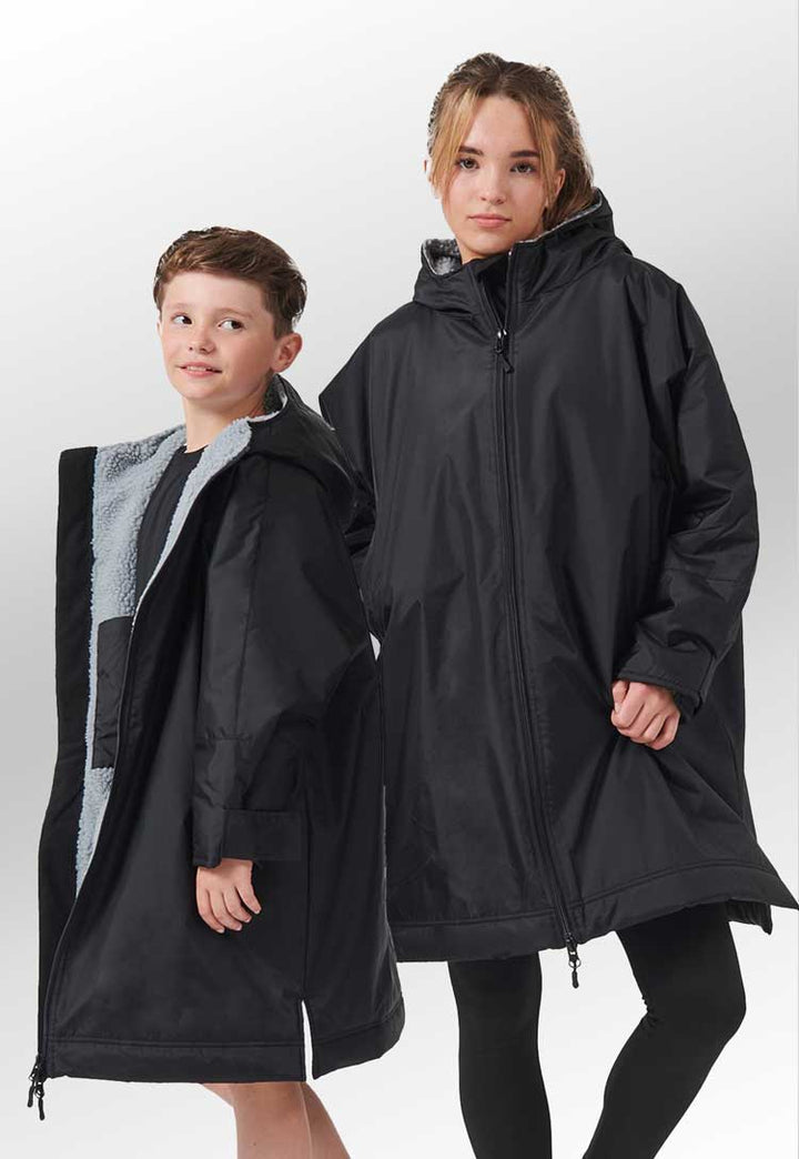 Pair of models wearing Kids All-Weather Robe