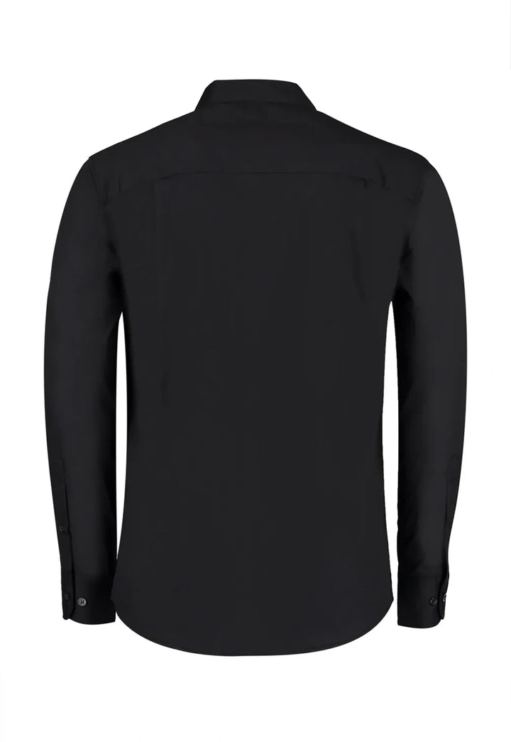 Men's Long Sleeve Mandarin Collar Shirt - The Work Uniform Company