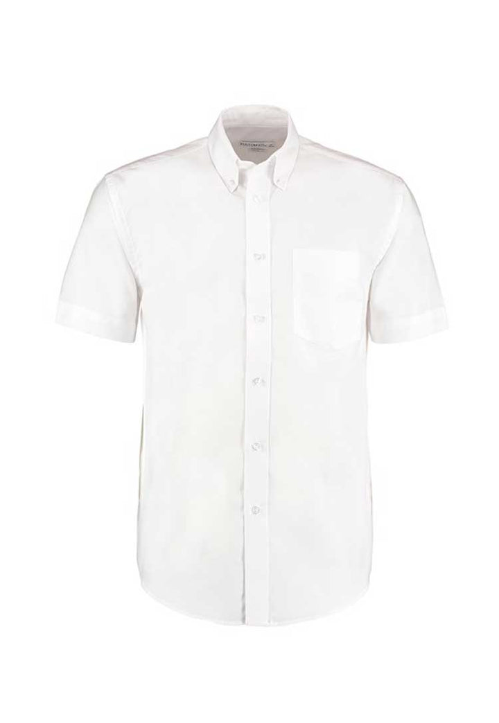 A KK350 Oxford Short-Sleeved Shirt in White