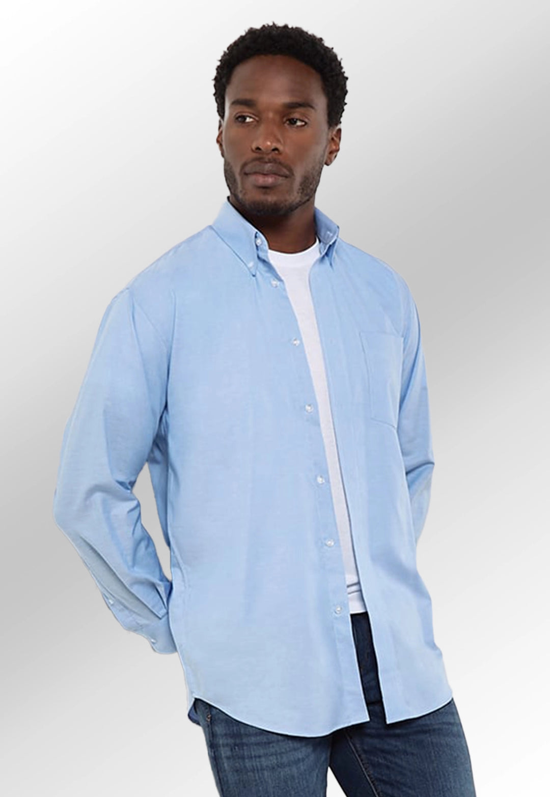 Workplace Oxford Long-Sleeved Shirt - The Work Uniform Company