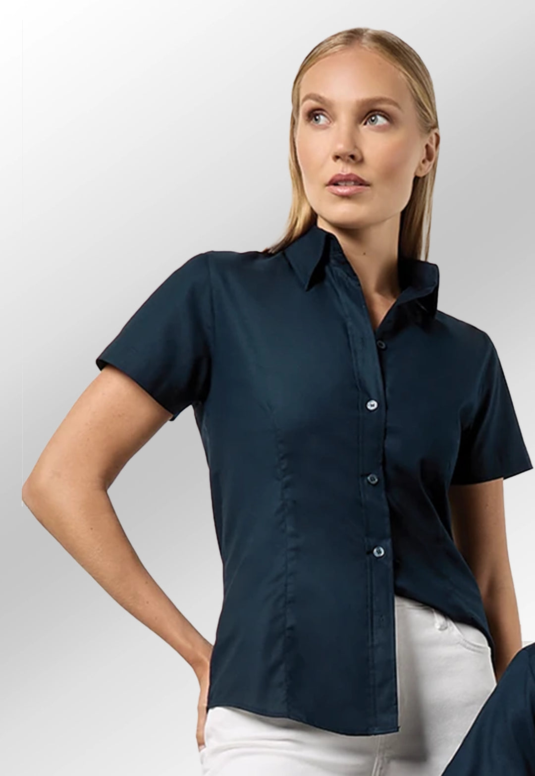 Women's Workplace Oxford Short-Sleeved Shirt - The Work Uniform Company