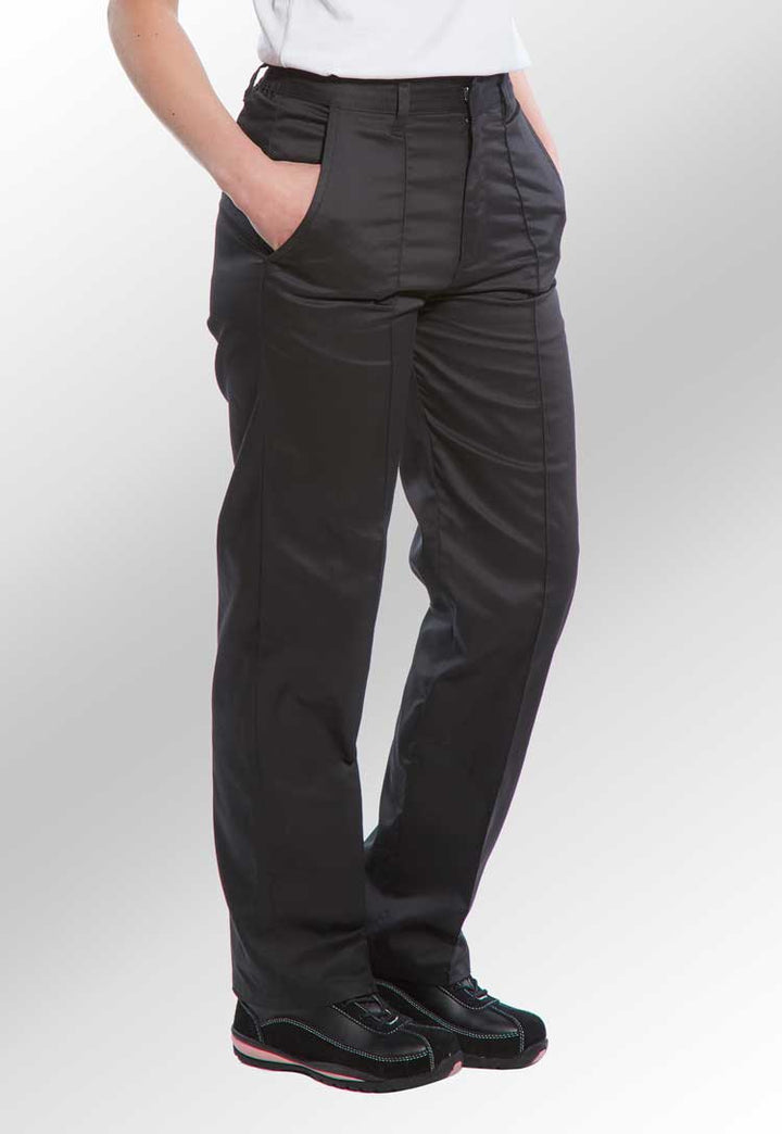 Model wearing Ladies Elasticated Trousers LW97